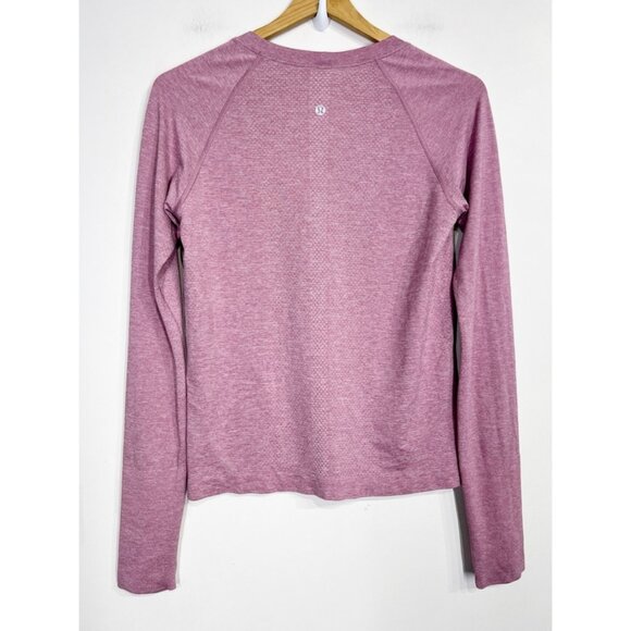 Lululemon Swiftly Tech Long-Sleeve Shirt 2.0 *Race Length Pink Peony Velvet Dust - Picture 3 of 9